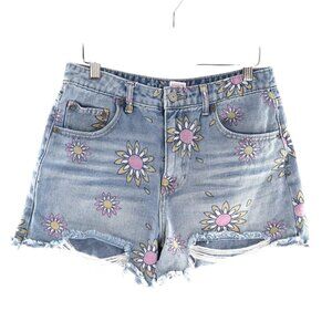 No Boundaries Denim Shorts Womens 9 Blue Y2K Casual Retro Festival 70's Resort‎